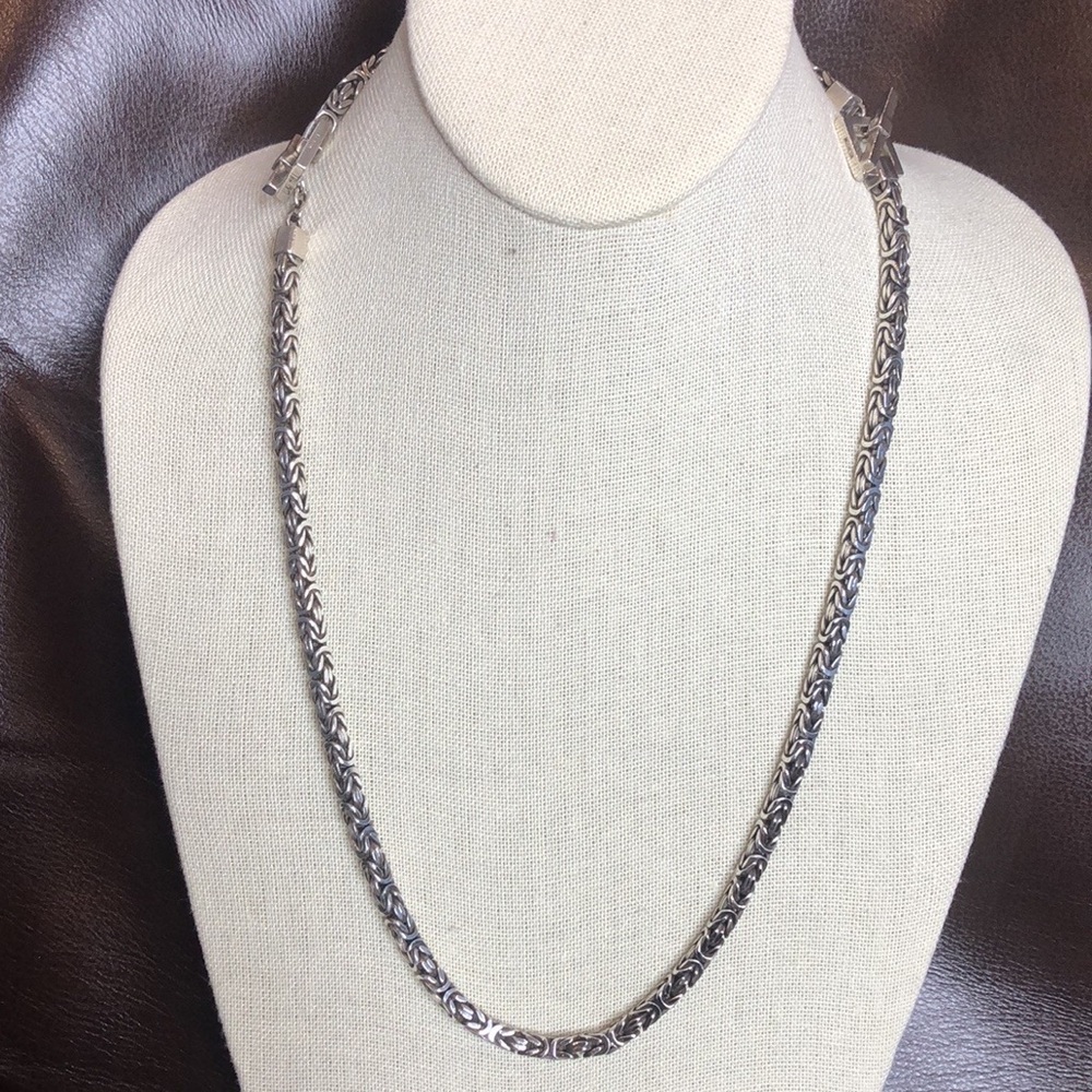 LOIS HILL Sterling Silver Byzantine Toggle Necklace and Bracelet Set - Picture 5 of 17